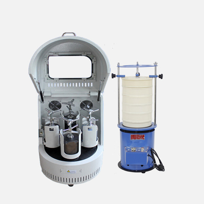 Laboratorium kecil vertikal Planetary Ball Mill Mesin Untuk Laboratorium Baterai Bahan Penggilingan
