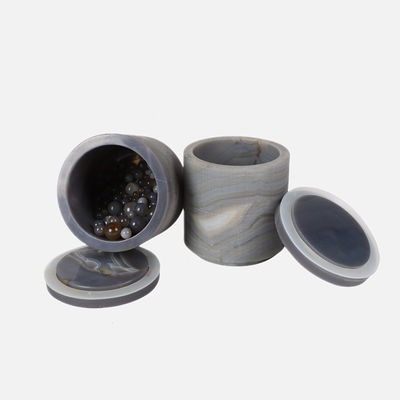 kualitas  Hard 100ml - 5L Lab Ball Mill Jars Agate Grinding With Lid pabrik