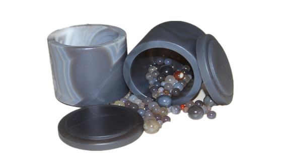 Keras 100ml - 5L Lab Ball Mill Jars Agate Grinding Dengan Tutup